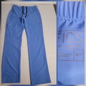 Figs Scrubs Technical Collection Men's Size M/T Tall Bottom TM3001 Blue